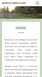Mobile Screenshot of mywhipplecreekplace.com
